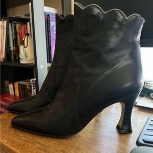 BALLY 💫 Black Cielo Heel Ankle Boots